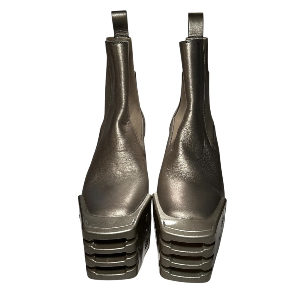 Rick Owens Metallic Ankle Boots - Picture 2 of 14
